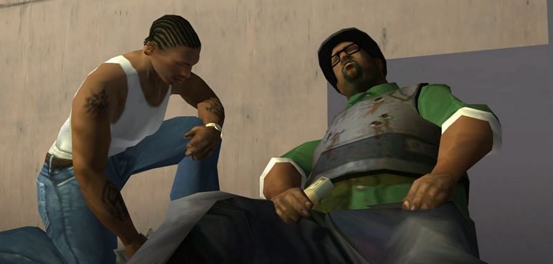 One of the most iconic death scenes in GTA San Andreas (Image via Rockstar Games)
