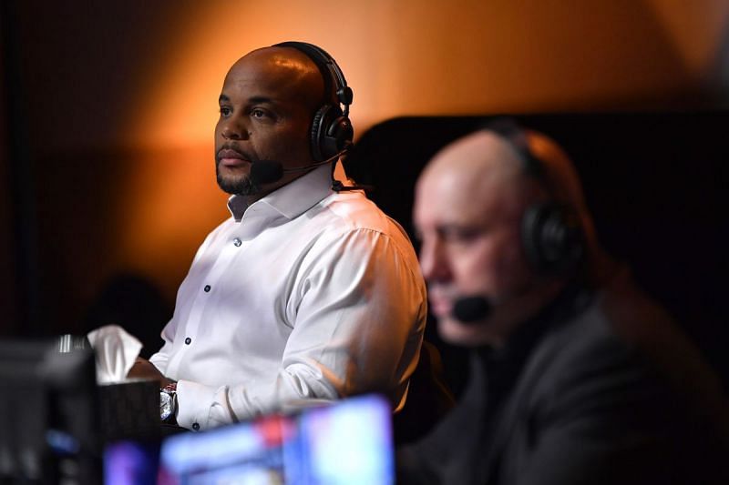 Daniel Cormier commentating at a UFC event | Image via MMA Fighting