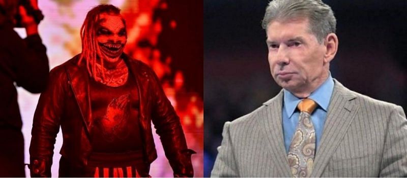 &#039;The Fiend&#039; Bray Wyatt (left) and Vince McMahon (right)