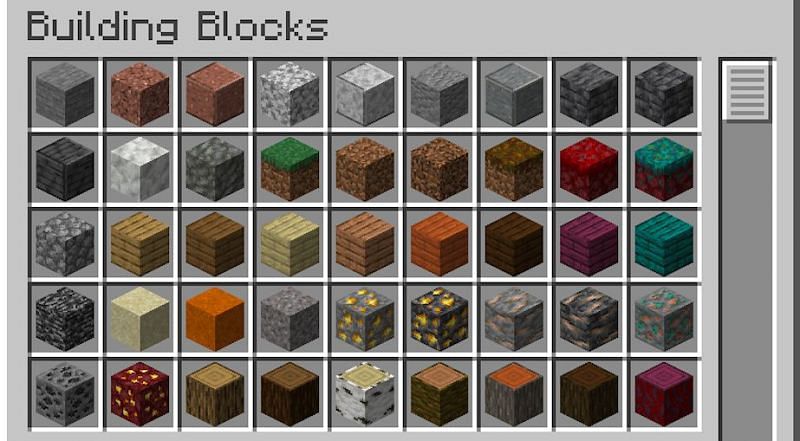Objectively, some blocks look better overall than others (Image via Minecraft Wiki)