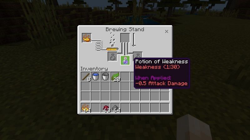 Potion of Weakness (Image via Minecraft)