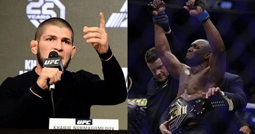 Khabib Nurmagomedov (left) & Kamaru Usman (right)