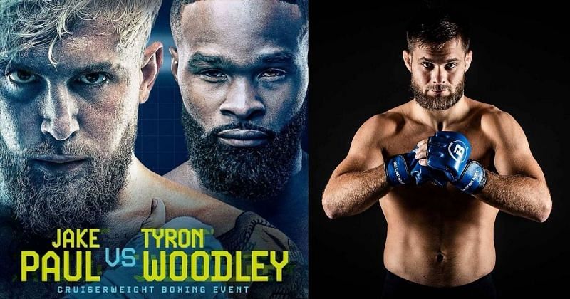 Jake Paul &amp; Tyron Woodley (left), Mads Burnell (right) [Images Courtesy: @jakepaul @madsburnell on Instagram]