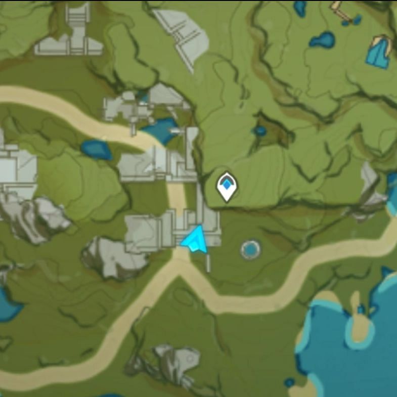 The starting location for The Chi of Yore quest (Image via Genshin Impact Wiki)