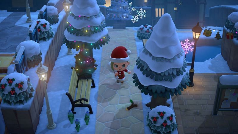 Animal Crossing islands during winter (Image via Nintendo)