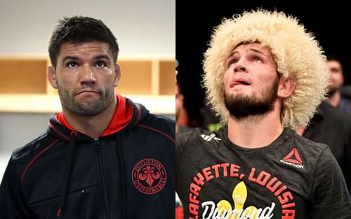 Josh Thomson (left); Khabib Nurmagomedov (right)