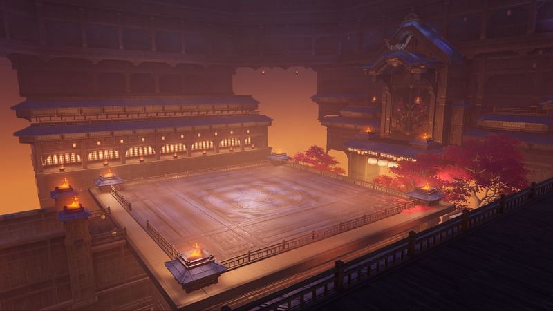 An arena of some kind (Image via Genshin Impact)