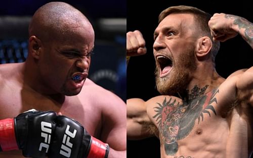 Daniel Cormier (left); Conor McGregor (right)