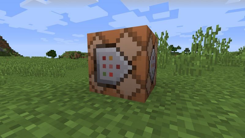 A command block (Image via Minecraft)