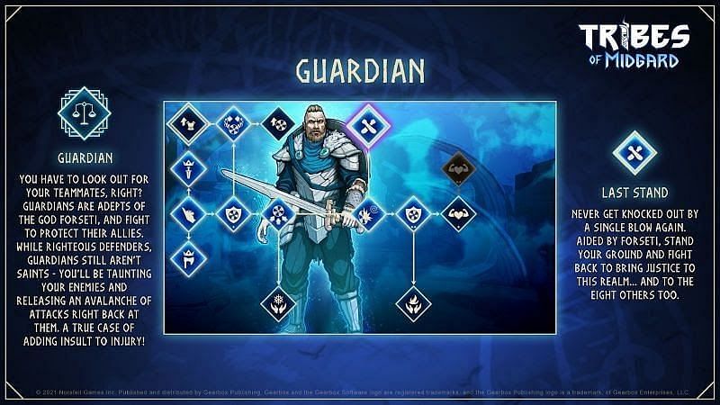 Guardian Skill tree (Image by Norsfell, Tribes of Midgard)