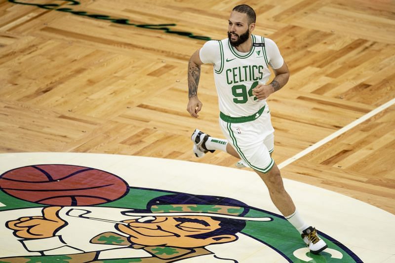 Evan Fournier, pictured in action for the Boston Celtics, is joining the New York Knicks