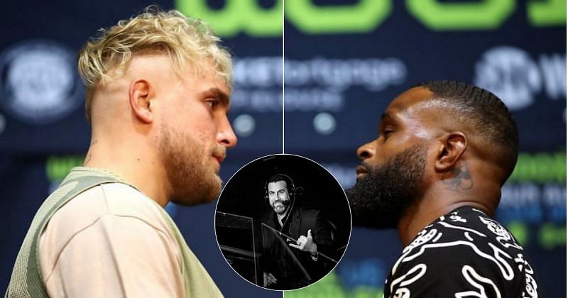 John McCarthy (Centre) [Image credits: @johnmccarthymma on Instagram], Jake Paul and Tyron Woodley