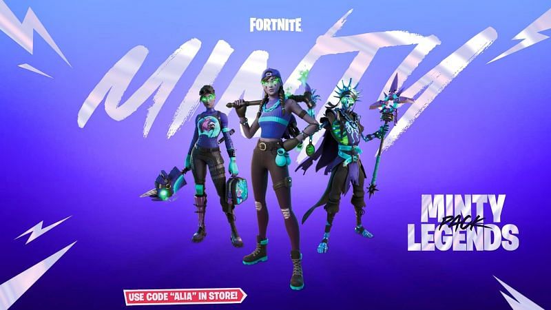 Fortnite Minty Legends Pack (Image via OMGItsAliA on Twitter)