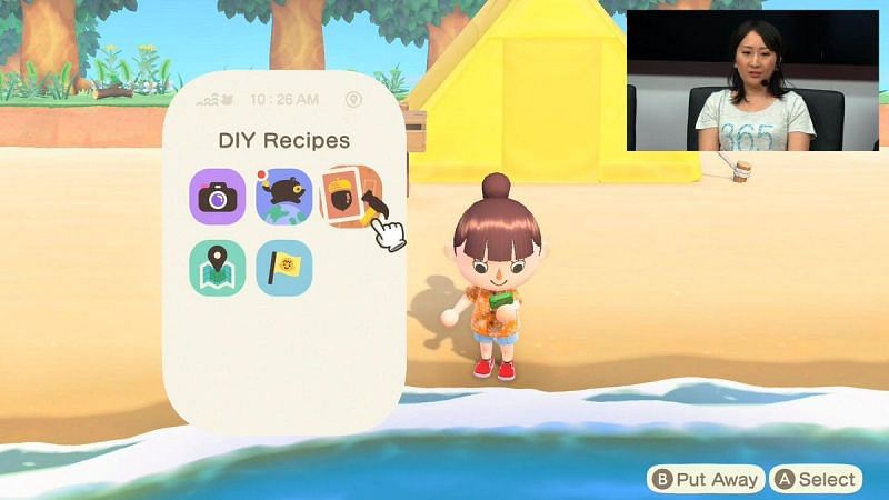 Update 1.11.1 removes DIY recipes sorting feature (Image via Nintendo)