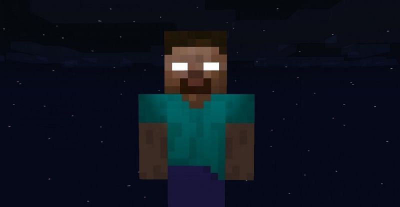 herobrine on minecraft