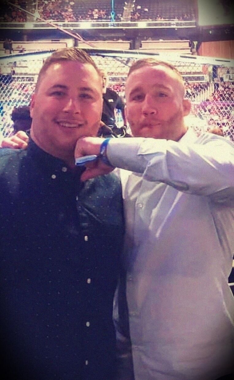 Justin Gaethje with his twin brother Marcus Gaethje