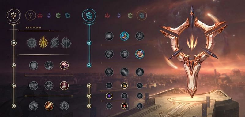 Combination of Precision and Inspiration for Xayah within League of Legends (Image via League of Legends)