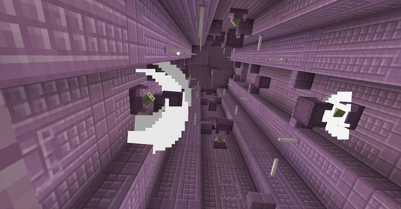 A dangerous tower filled with shulkers (Image via bugs.mojang)