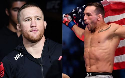 Justin Gaethje (left); Michael Chandler (right)