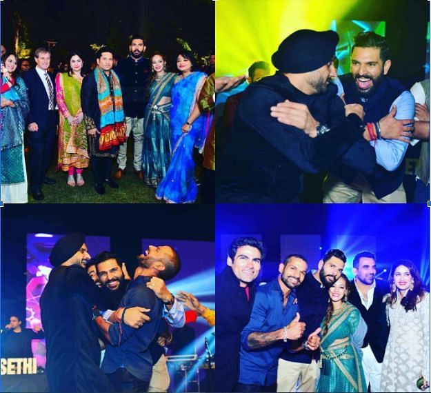 Yuvraj Singh&#039;s wedding reception celebrations