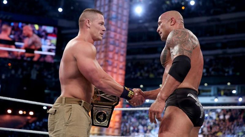 The Rock showed respect to John Cena after their WrestleMania 29 match in 2013