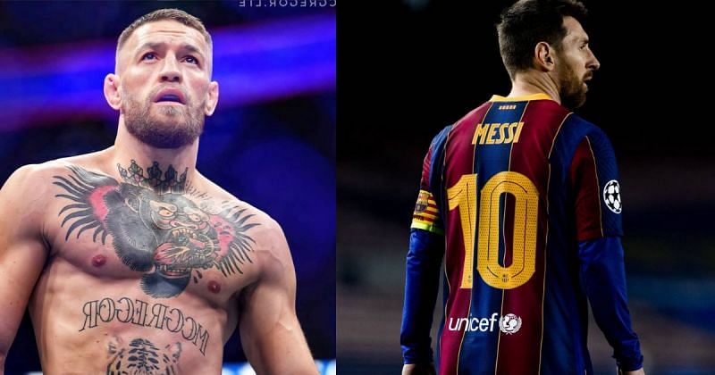 Conor McGregor (left) and Lionel Messi (right) [Images Courtesy: @thenotoriousmma and @fcbarcelona on Instagram]