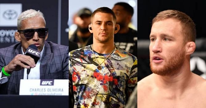 Justin Gaethje predicts the winner of lightweight title fight between Dustin Poirier and Charles Oliveira