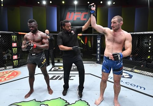 Sean Strickland defeated Uriah Hall in last night's UFC main event