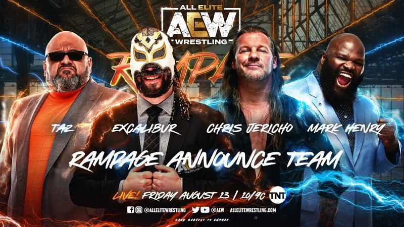 These men will be analysts for AEW Rampage!