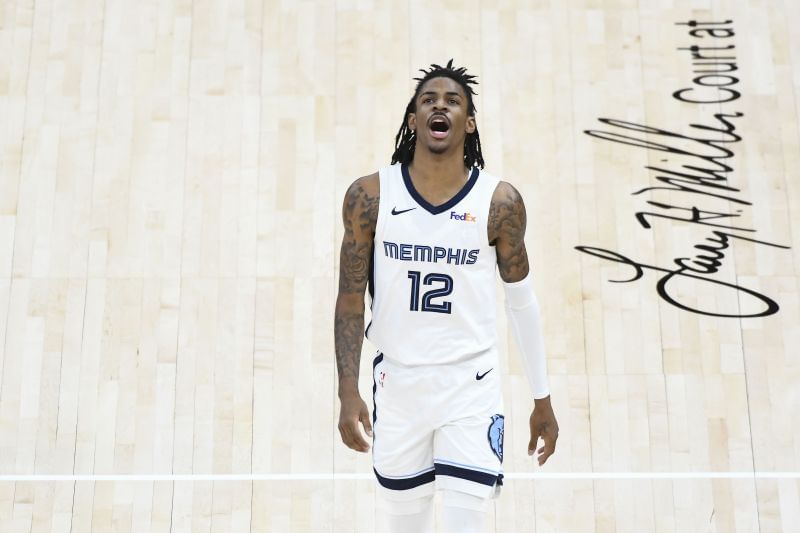 Ja Morant #12 of the Memphis Grizzlies.