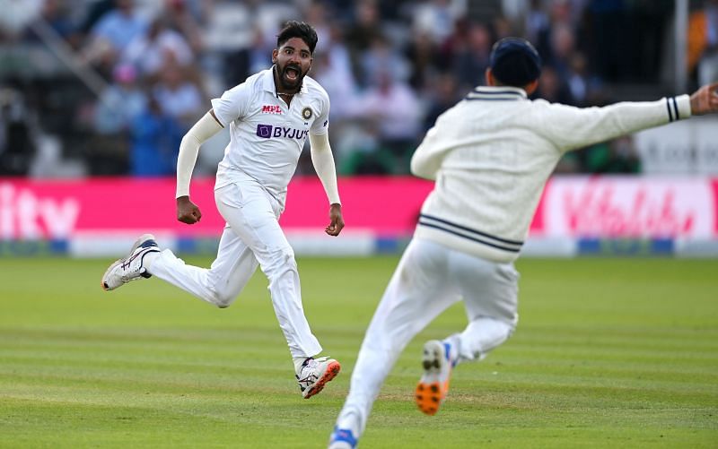 Mohammed Siraj (L) was brilliant at Lord&#039;s