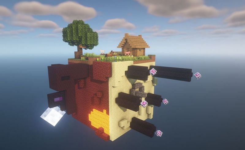 Minecraft Earth build (Image via u/the_craftian_one on Reddit)