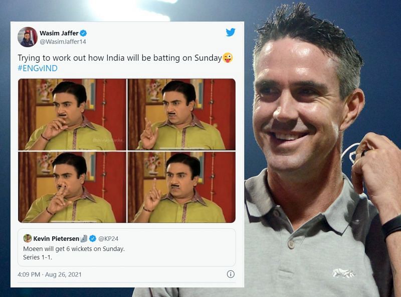 Kevin Pietersen and Wasim Jaffer&#039;s exchange on Twitter