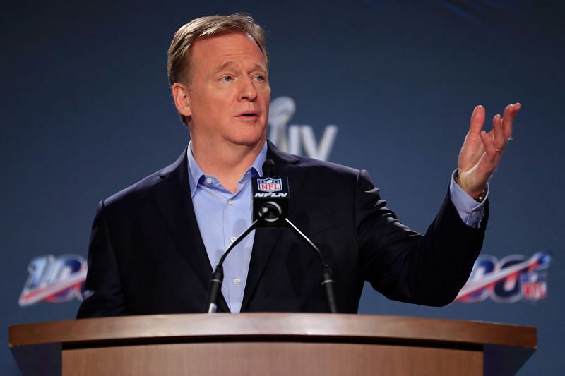 NFL Commissioner Roger Goodell Super Bowl Press Conference