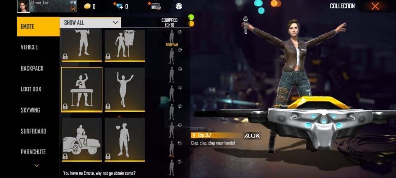 Top DJ emote (Image via Garena Free Fire)