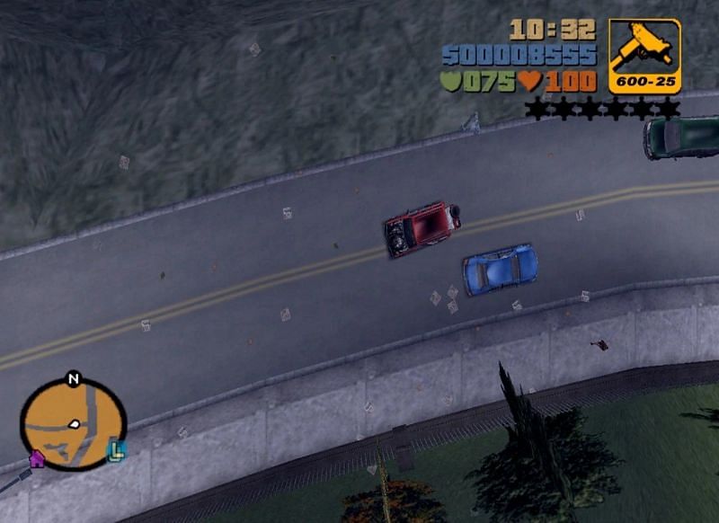 A top-down perspective, as seen in GTA 3 (Image via Rockstar Games)