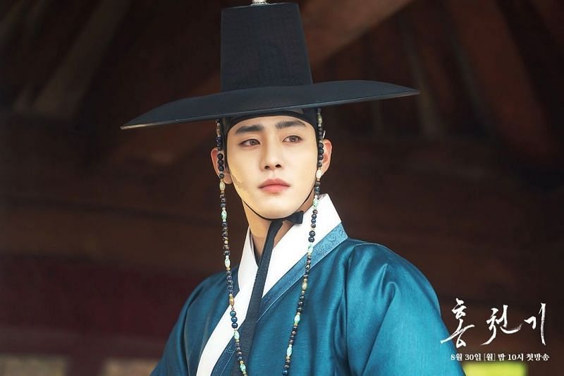 A still of Ahn Heo-seop as Ha-ram in Lovers of the Red Sky (Image via sbsdrama.official/Instagram)