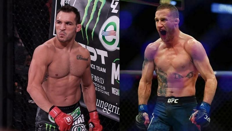 Michael Chandler (left), Justin Gaethje (right)