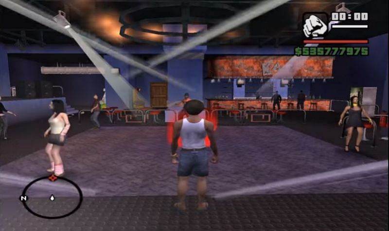 CJ dances at a club in GTA San Andreas (Image via BigMistake53)