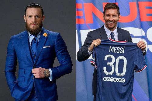 Conor McGregor might not be ranked ahead of Lionel Messi in next year's Forbes list [Left image credit: @thenotoriousmma via Instagram]