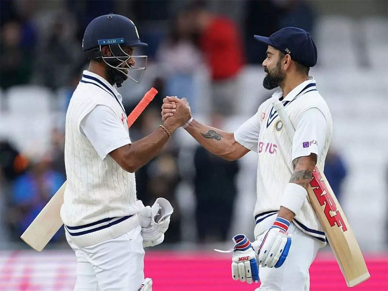 Cheteshwar Pujara (L) and Virat Kohli have built a solid stand on Day 3