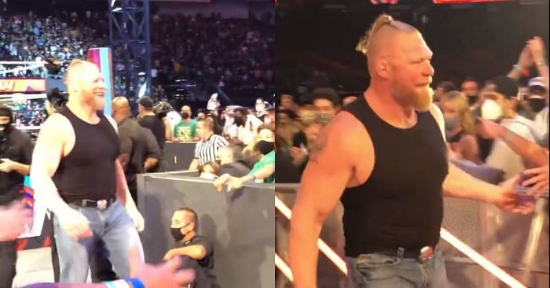 Brock Lesnar seemed like he had a great time after SummerSlam went off the air.