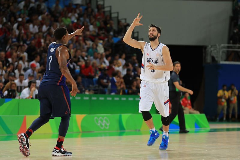 Chicago Bulls' Simonovic in action during the Olympics