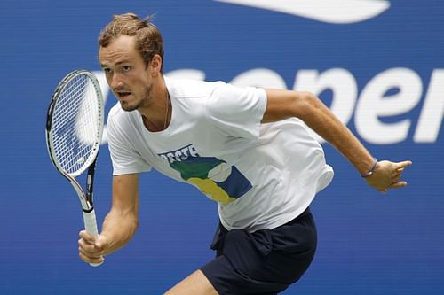 Daniil Medvedev preparing for the 2021 US Open