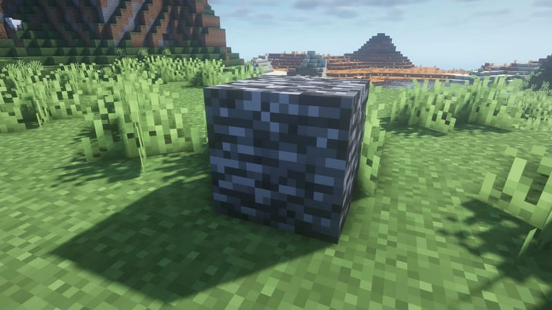 A bedrock block in Minecraft (Image via Mojang)