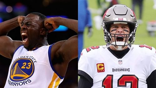 Golden State Warriors Draymond Green and Buccaneers QB Tom Brady