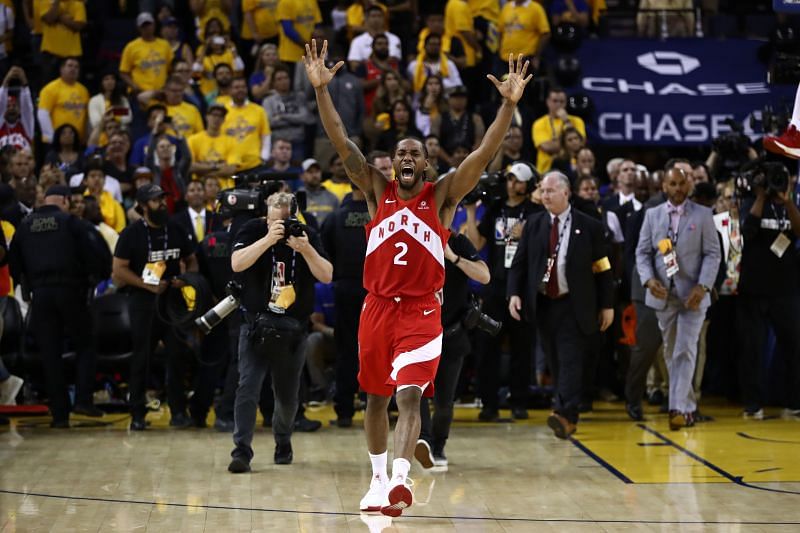 Kawhi Leonard after winning the 2019 NBA Finals