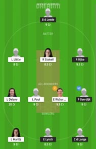 ND-W vs IR-W Dream11 Fantasy Suggestion #1