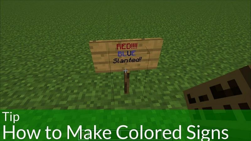 Minecraft lagen kunt de kleur van hun sign tekst zo veel als ze willen, zolang er ruimte op het bord met tekst (Beeld via Mojang)