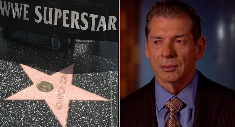 Virgil has set up an autograph table on top of Vince McMahon&#039;s Hollywood Walk of Fame star